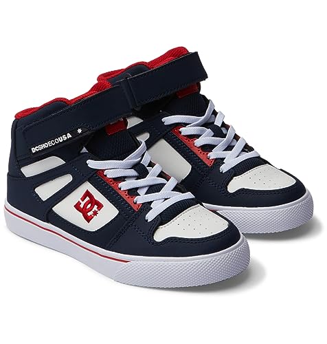 DC Shoes Jungen Pure High-top Ev Sneaker, Dc Navy Ath Red, 39 EU von DC Shoes