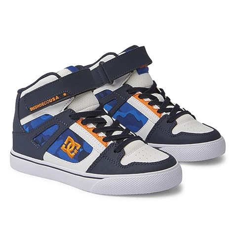 DC Shoes Pure High-Top EV Sneaker, Shady Blue/ORANGE, 30.5 EU von DC Shoes