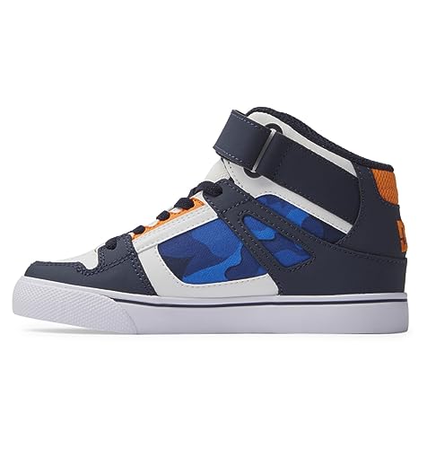 DC Shoes Pure High-Top EV Sneaker, Shady Blue/ORANGE, 31 EU von DC Shoes