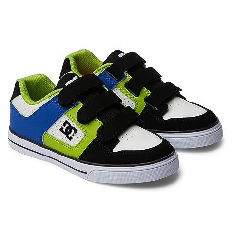 DC Shoes Pure V Sneaker, Black/Blue/Green, 32 EU von DC Shoes