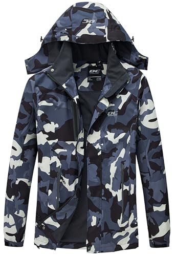 DCmount Übergangsjacke Herren Softshelljacke für Herren mit Kapuze Regenjacke Herren wasserdicht outdoor Jacken für Wandern Camping DCmount Übergangsjacke Herren Softshelljacke für Herren mit Kapuze Regenjacke Herren wasserdicht outdoor Jacken für Wandern Camping von DCmount