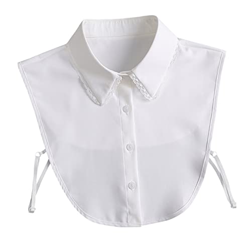 DEARMAMY 3stücke Abnehmbarer Chiffon Fake Kragen Für Damen Weißer Spitzen-dickey Modisches Kleidungszubehör Für Blusen Pullover Und Jacken Vielseitig Und Bequem DEARMAMY 3stücke Abnehmbarer Chiffon Fake Kragen Für Damen Weißer Spitzen-dickey Modisches Kleidungszubehör Für Blusen Pullover Und Jacken Vielseitig Und Bequem von DEARMAMY