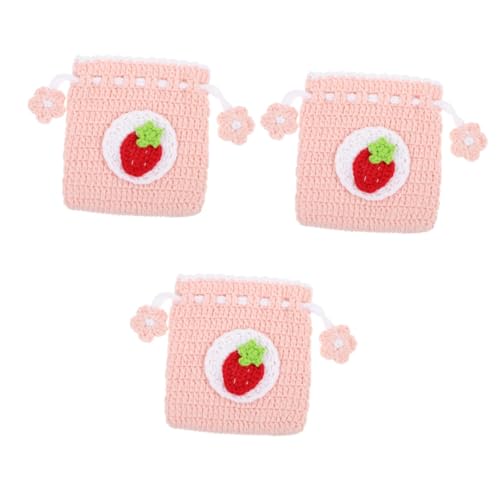 DEARMAMY 3st Münztasche Häkelnadeln Damenhandtaschen Mini-geldbörse Für Damen Gehäkelte Geldbörse Für Damen Kleine Häkeltasche Portemonnaie Aufbewahrungstaschen Münzbeutel Garn Rosa DEARMAMY 3st Münztasche Häkelnadeln Damenhandtaschen Mini-geldbörse Für Damen Gehäkelte Geldbörse Für Damen Kleine Häkeltasche Portemonnaie Aufbewahrungstaschen Münzbeutel Garn Rosa von DEARMAMY