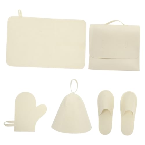DEARMAMY 1 Set Sauna Duschhaube Handschuhe Slipper Aufbewahrungstasche Saunahut Wolle Saunahaube Schweißhut Sauna Feuchtigkeitsableitende Sauna Kopfbedeckung Aber Saunahüte DEARMAMY 1 Set Sauna Duschhaube Handschuhe Slipper Aufbewahrungstasche Saunahut Wolle Saunahaube Schweißhut Sauna Feuchtigkeitsableitende Sauna Kopfbedeckung Aber Saunahüte von DEARMAMY
