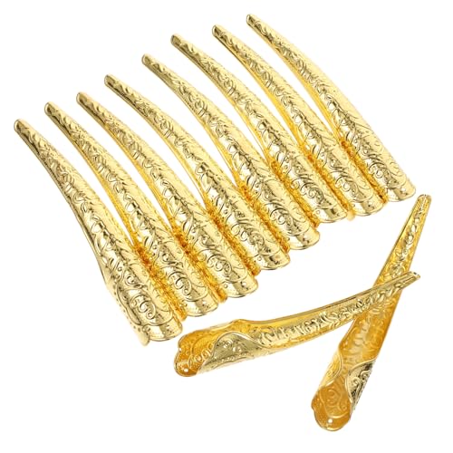 DEARMAMY 10 Stück Aus Metall Deko Cosplay -accessoires Nagelringe Cosplay-fingerklauen Queen-nagelring Fingernagel Ringe Kostüm Fingernagel Performance-requisiten Eisen Golden DEARMAMY 10 Stück Aus Metall Deko Cosplay -accessoires Nagelringe Cosplay-fingerklauen Queen-nagelring Fingernagel Ringe Kostüm Fingernagel Performance-requisiten Eisen Golden von DEARMAMY