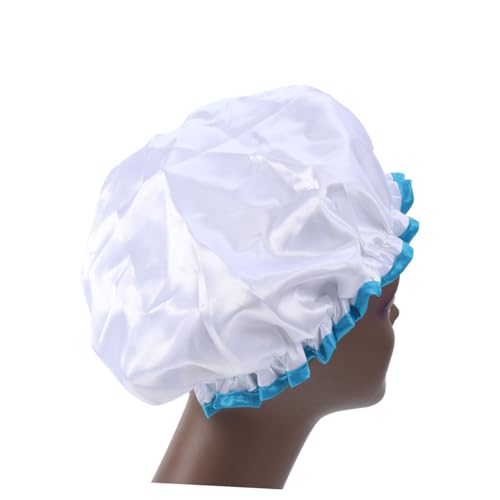 DEARMAMY Duschhaube waschbare haarschutz shower caps badehauben bademützen zwillengummi Schimmelresistent anti mold einschlaflicht erwachsene gesichtsreinigung Salonhut Badehut Weiß DEARMAMY Duschhaube waschbare haarschutz shower caps badehauben bademützen zwillengummi Schimmelresistent anti mold einschlaflicht erwachsene gesichtsreinigung Salonhut Badehut Weiß von DEARMAMY