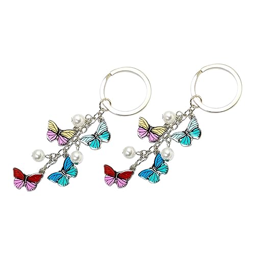DEARMAMY 2stücke Kreative Bunten Alloy Schlüsselanhänger Schlüsseldekoration Mit Schmetterlingsdesign Für Hochzeiten Geburtstage Und DEARMAMY 2stücke Kreative Bunten Alloy Schlüsselanhänger Schlüsseldekoration Mit Schmetterlingsdesign Für Hochzeiten Geburtstage Und von DEARMAMY