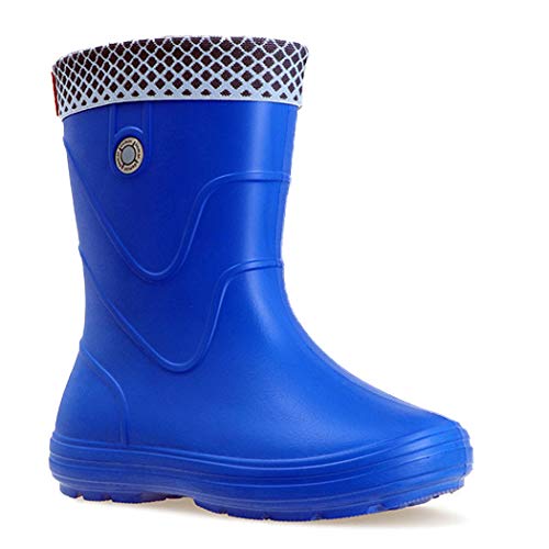 DEMAR. federleichte EVA Gummistiefel gefüttert Regenstiefel Vibes (40/41, Blau) von DEMAR