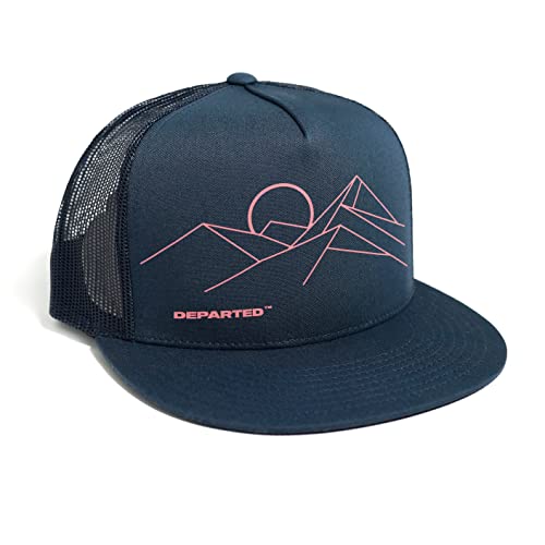 DEPARTED Herren Mesh Trucker Hat mit Print/Motiv - Snapback Cap - No. 139, Coastal Navy von DEPARTED