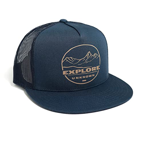 DEPARTED Herren Mesh Trucker Hat mit Print/Motiv - Snapback Cap - No. 208, Coastal Navy von DEPARTED