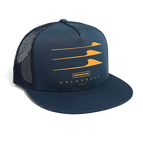 DEPARTED Herren Mesh Trucker Hat mit Print/Motiv - Snapback Cap - No. 293, Coastal Navy von DEPARTED