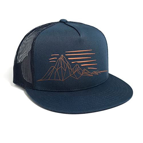 DEPARTED Herren Mesh Trucker Hat mit Print/Motiv - Snapback Cap - No. 98, Coastal Navy von DEPARTED