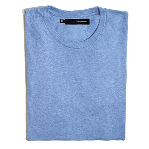 DEPARTED Herren T-Shirt Blank Größe M, Bliss Blue Melange von DEPARTED