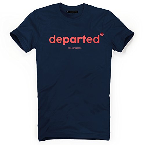 DEPARTED Herren T-Shirt mit Print/Motiv 3916-140 - New fit Größe L, Coastal Navy von DEPARTED