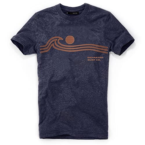 DEPARTED Herren T-Shirt mit Print/Motiv 5316 - New fit Größe L, Navy Melange von DEPARTED