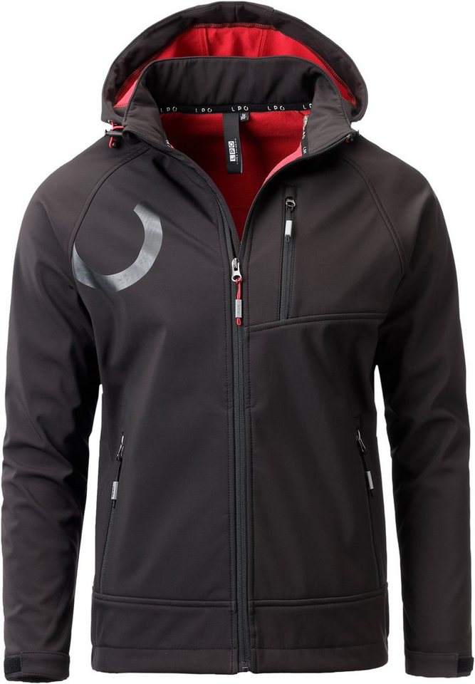 DEPROC Active Softshelljacke ELLIOT PEAK II MEN mit abnehmbarer Kapuze von DEPROC Active