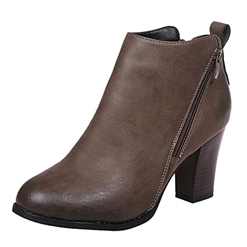 DFEK stiefeletten für damen leder overknee stiefel sexy motorradstiefel herren schnürstiefel damen schwarz freizeit sandalen herren 2023 sommerstiefel damen lochmuster Khaki 38.99 von DFEK