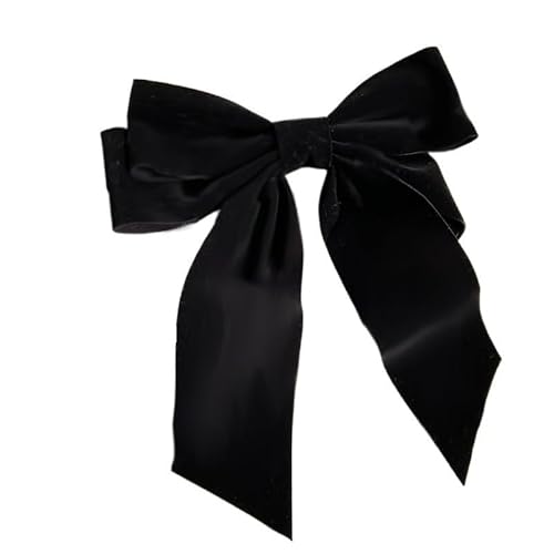 17KM Vintage Schwarz Große Große Samt Schleife Haar Clip for Frauen Mädchen Hochzeit Lange Band Koreanische Haarnadeln Haarspange haar Zubehör (Color : CS664902) von DFJOENVLDKHFE