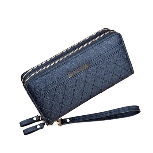 DFJOENVLDKHFE Damen-Handgelenk-Clutch, kleine Damen-Mehrfachtasche, Damen-PU-Leder-Geldbörse, Geldbörsen-Armbänder(Color:Black) von DFJOENVLDKHFE