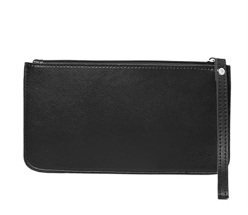 DFJOENVLDKHFE Damen-Handgelenk-Clutch, kleine Damen-Mehrfachtasche, Damen-PU-Leder-Geldbörse, Geldbörsen-Armbänder(Color:Black 2) von DFJOENVLDKHFE