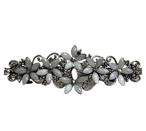 Koreanische Version der Kristallblume Haarnadel Frühling elegante Strass Match Pferdeschwanz Haarnadel Damen Haarschmuck (Color : MHM-01-88-00) von DFJOENVLDKHFE