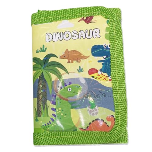 Kinder Geldbörse mit Umhängeband für Jungen und Mädchen, dreifach gefaltete Geldbörse mit Schlüsselanhänger und Münzfach mit Reißverschluss für Geschenke Dinosaurier Kinder Geldbörse mit Umhängeband für Jungen und Mädchen, dreifach gefaltete Geldbörse mit Schlüsselanhänger und Münzfach mit Reißverschluss für Geschenke Dinosaurier von DGTSYAL