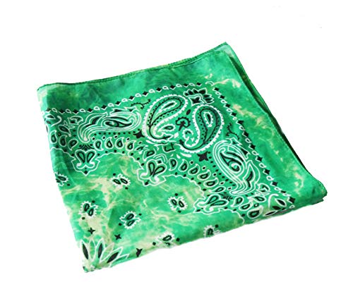 Dhobia Bandana Gesichtstuch Face Mask Kopftuch Halstuch 100% Baumwolle mit original Paisley Muster (Stone Wash 6) von DHOBIA