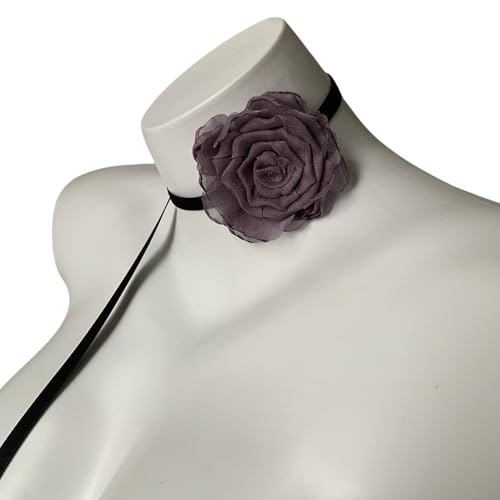 DIDILLX Leuchtende Rosen-Halskette für Bankette/Feste, handgefertigt, Halsband, Schlüsselbein-Kette, Halsband für Frauen, Abendessen DIDILLX Leuchtende Rosen-Halskette für Bankette/Feste, handgefertigt, Halsband, Schlüsselbein-Kette, Halsband für Frauen, Abendessen von DIDILLX