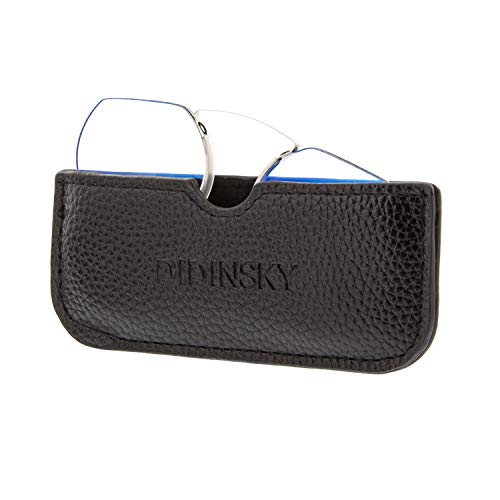 DIDINSKY Lesebrille für Damen und Herren Randlose. Blaulicht das Computerleser blockiert. Unzerbrechliche Anti-Glare-Brille im Taschenformat. Black +3.0 - HERMITAGE ROUND DIDINSKY Lesebrille für Damen und Herren Randlose. Blaulicht das Computerleser blockiert. Unzerbrechliche Anti-Glare-Brille im Taschenformat. Black +3.0 - HERMITAGE ROUND von DIDINSKY
