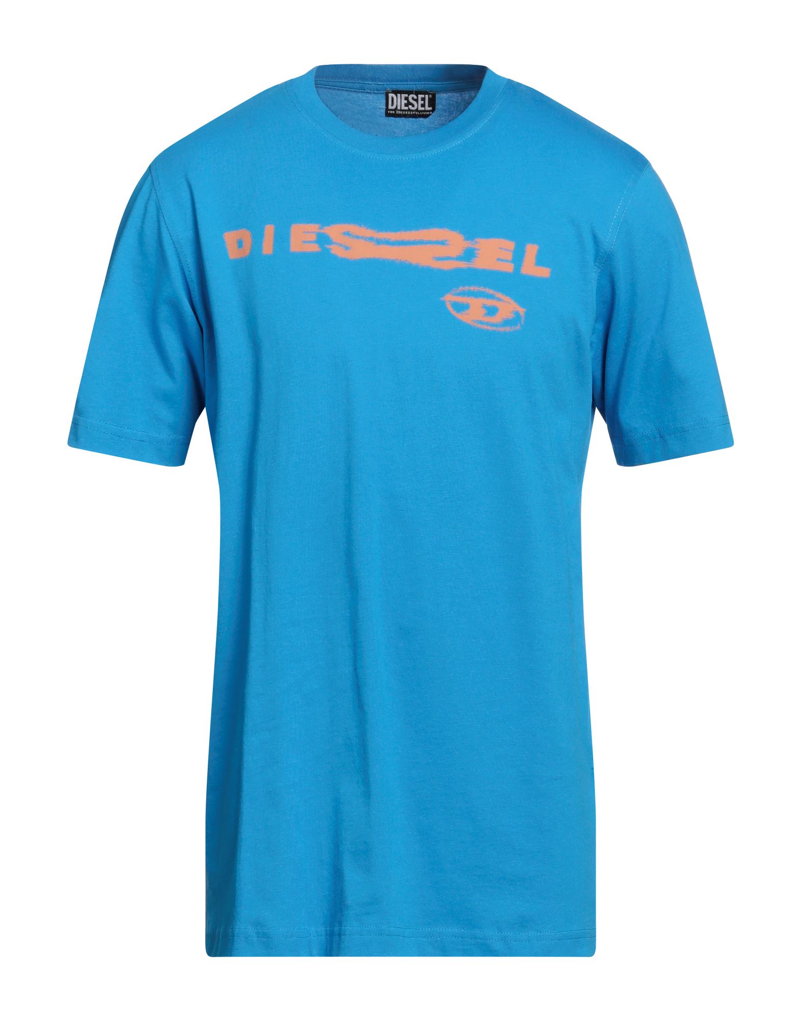 DIESEL T-shirts Herren Azurblau von DIESEL