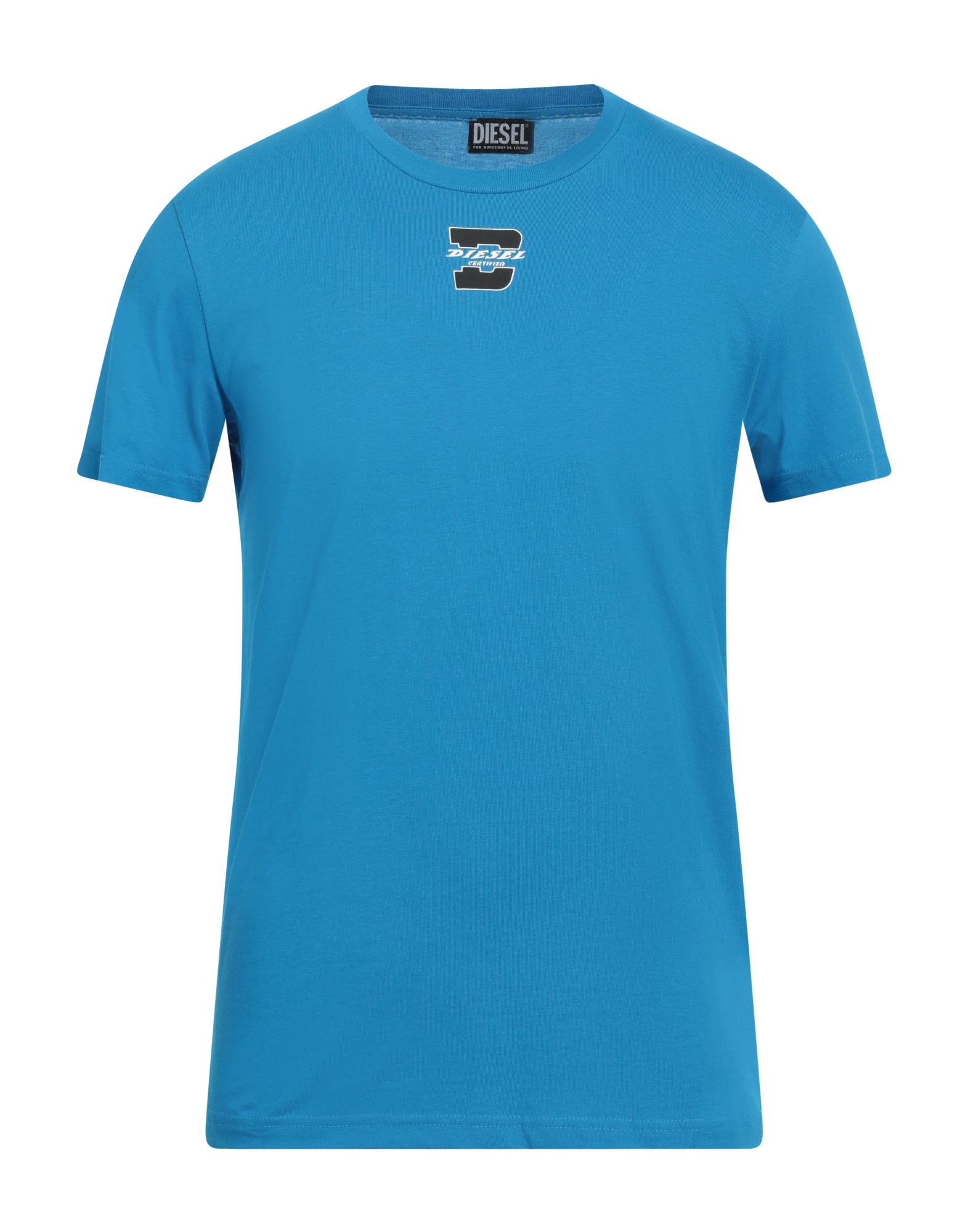 DIESEL T-shirts Herren Azurblau von DIESEL