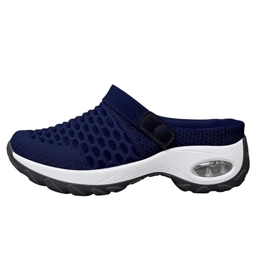 DIJX Orthopädische Clogs für Damen 2024 orthopädische Slipper mit Luftkissen Orthopädische Sandalen für Damen Orthopädische Schuhe für Damen mit Luftkissenunterstützung Damen Wasserdichte (Blue, 42) von DIJX