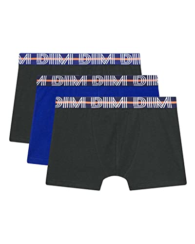 DIM Boy - Boxer Ecodim Cotton Stretch x3 | DIM-Logo-Gürtel | Dehnbarer Komfort | Moderner Stil Blau/Schwarz/Schwarz 16 Jahre DIM Boy - Boxer Ecodim Cotton Stretch x3 | DIM-Logo-Gürtel | Dehnbarer Komfort | Moderner Stil Blau/Schwarz/Schwarz 16 Jahre von DIM