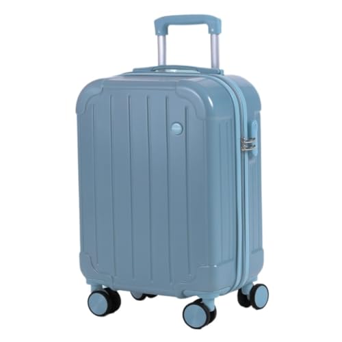 DINGYanL Trolley-Koffer Gepäck Universal Wheel Trolley Koffer Herren- und Damenkoffer 20-Zoll-Boarding-Koffer Ins-Koffer Reisekoffer (Color : Blue, Size : 20in) von DINGYanL