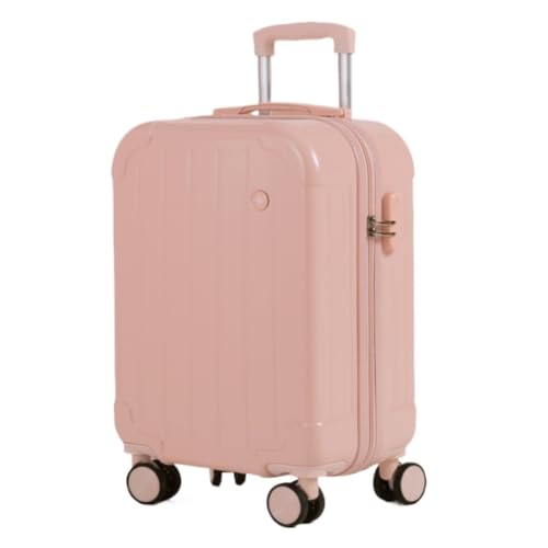 DINGYanL Trolley-Koffer Gepäck Universal Wheel Trolley Koffer Herren- und Damenkoffer 20-Zoll-Boarding-Koffer Ins-Koffer Reisekoffer (Color : Pink, Size : 20in) von DINGYanL