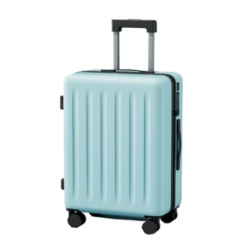 DINGYanL Trolley-Koffer Multifunktionaler Koffer, Damen-Trolley, Leise Und Langlebig, Passwort-Box, Herren-Koffer, 20 Zoll Reisekoffer (Color : Blue, Size : 24in) von DINGYanL