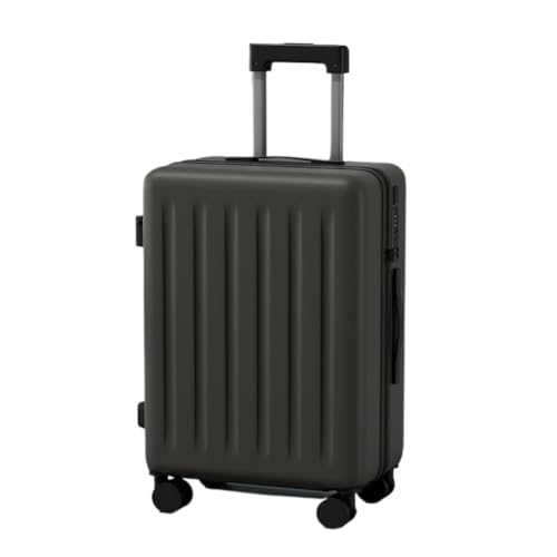 DINGYanL Trolley-Koffer Multifunktionaler Koffer, Damen-Trolley, Leise Und Langlebig, Passwort-Box, Herren-Koffer, 20 Zoll Reisekoffer (Color : Gray, Size : 20in) von DINGYanL