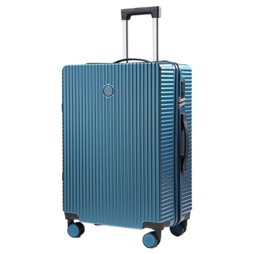 DINGYanL Trolley-Koffer Neuer Koffer, Kleiner Leichter Trolley-Koffer for Männer Und Frauen, Koffer-Passwort-Box 20 Zoll 24 Zoll Reisekoffer (Color : Blue, Size : 20in) von DINGYanL