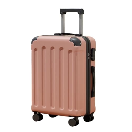 DINGYanL Trolley-Koffer Passwort Boarding Koffer Trolley Koffer Koffer Tasche Männer Und Frauen Universal Rad 22 Zoll Langlebig Reisekoffer (Color : Pink, Size : 20in) von DINGYanL