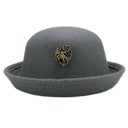 DINSOAVR Hut, Westernhut, Wolle, viktorianisch, atmungsaktiv, britischer Hut, elegantes Abzeichen, Wollhut, Glockenhut DINSOAVR Hut, Westernhut, Wolle, viktorianisch, atmungsaktiv, britischer Hut, elegantes Abzeichen, Wollhut, Glockenhut von DINSOAVR