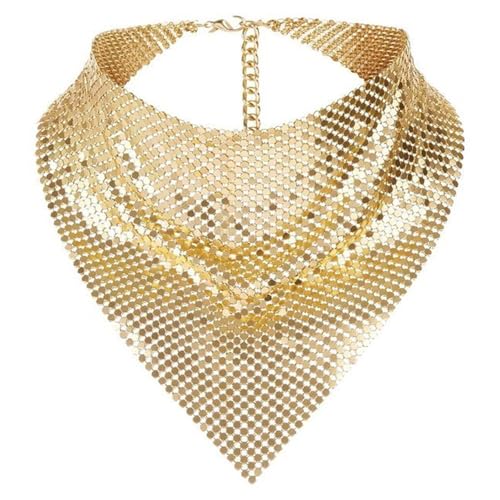 DINSOAVR Schals und Schals, modische Bandanas, Schal für Damen und Herren, Unisex, metallisch, schimmerndes Halstuch, Nachtclub, Schal, Party-Halsbekleidung DINSOAVR Schals und Schals, modische Bandanas, Schal für Damen und Herren, Unisex, metallisch, schimmerndes Halstuch, Nachtclub, Schal, Party-Halsbekleidung von DINSOAVR
