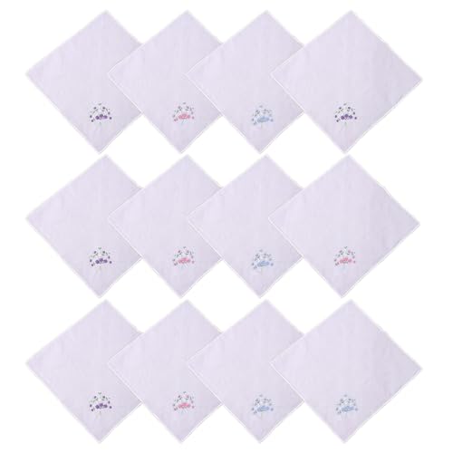 DINSOAVR Taschentücher, 12 Stück, für den täglichen Gebrauch, Geschenk, Einstecktuch, für Hochzeit, Party, für Erwachsene und Bastler DINSOAVR Taschentücher, 12 Stück, für den täglichen Gebrauch, Geschenk, Einstecktuch, für Hochzeit, Party, für Erwachsene und Bastler von DINSOAVR