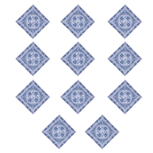 DINSOAVR Taschentücher, hochsaugfähig, quadratisch, Handtuch, Halstuch, Blumendruck, Taschentücher, Schweißtuch, Einstecktuch, Einstecktuch, Einstecktuch, 12 Stück DINSOAVR Taschentücher, hochsaugfähig, quadratisch, Handtuch, Halstuch, Blumendruck, Taschentücher, Schweißtuch, Einstecktuch, Einstecktuch, Einstecktuch, 12 Stück von DINSOAVR