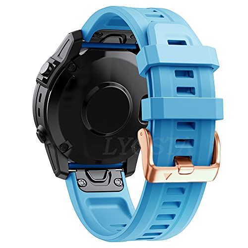 DJDLFA Correa Ersatzarmband für Smartwatch Garmin Fenix 7S 6S 6S Pro 5S 5SPlus, Silikon, 20 mm, Schnellverschluss-Armband, 20mm Descent Mk2S, Achat von DJDLFA