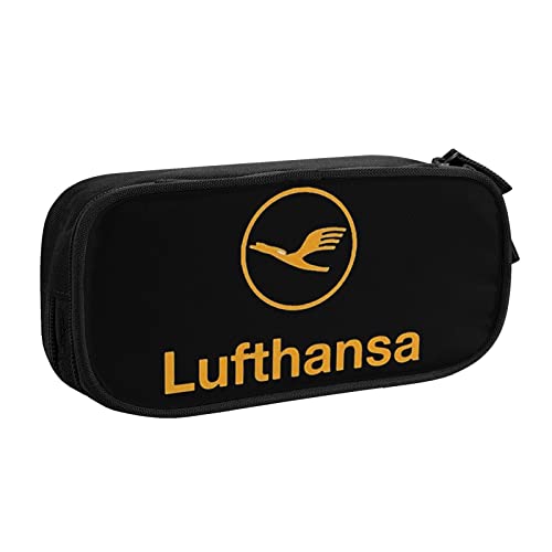 DJNGN Lufthansa Federmäppchen für Teenager, Jungen, Mädchen, Federmäppchen, Make-up, kleine Kosmetiktasche, Stifte, Schreibwaren, Aufbewahrungsbox, Organizer, Tasche für Erwachsene, College, Büro von DJNGN