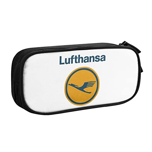 DJNGN Lufthansa Federmäppchen für Teenager, Jungen, Mädchen, Federmäppchen, Make-up, kleine Kosmetiktasche, Stifte, Schreibwaren, Aufbewahrungsbox, Organizer, Tasche für Erwachsene, College, Büro von DJNGN