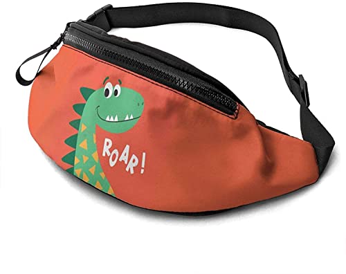 Niedliche Dinosaurier Bauchtaschen für Damen Herren Mode Hüfttasche Gürteltasche Bauchtasche für Mädchen Jungen Verstellbarer Gürtel Hüfttaschen für Reisen, Laufen, Wandern, Radfahren, Konzert von DJNGN