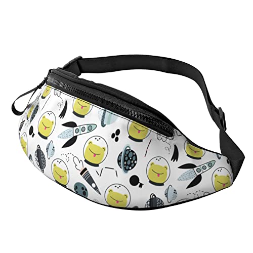 Space Frog Crossbody Bag Runner Small Hip Pouch Bum Bag Running Waistpack Bumbag Beltbag Sport Slim Modisch Für Joggen Wandern Frau von DJNGN