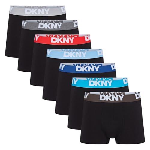 DKNY Men's Seattle Boxer Shorts, Schwarz/Blau/Rot/Grau, S DKNY Men's Seattle Boxer Shorts, Schwarz/Blau/Rot/Grau, S von DKNY