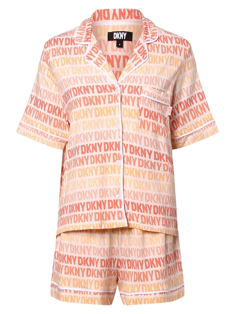 DKNY Pyjama Damen Baumwolle gemustert, rosa von DKNY